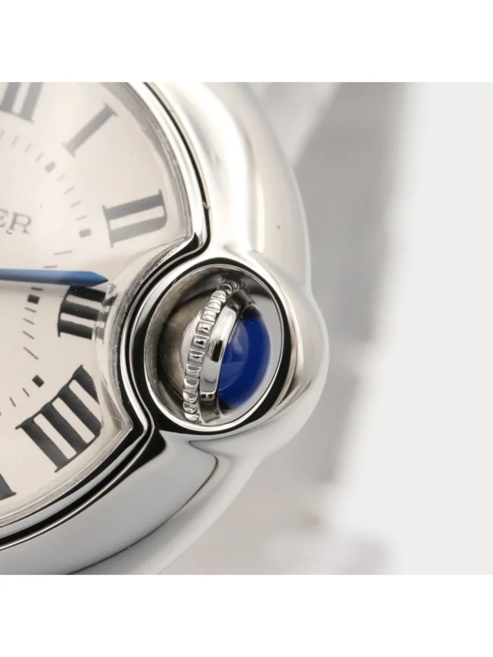 Cartier Watch Baron Blue SM Silver Stainless Steel